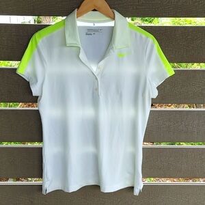 Nike‎ Dri-Fit sport Polo shirt size Large stretch fabric